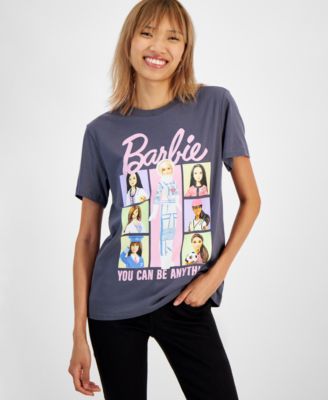 Grayson Threads, The Label - Juniors' Barbie Career Montage Print T-Shirt