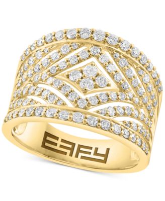 EFFY Collection - Diamond Openwork Wide Statement Ring (1-1/20 ct. t.w.) in 14k Gold