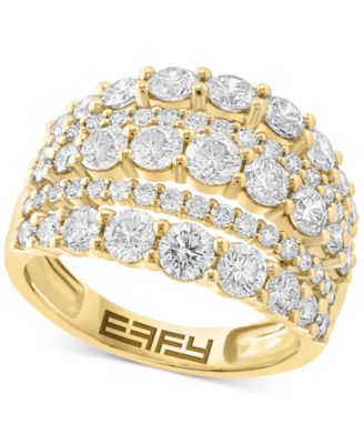 EFFY Collection - Diamond Five Row Openwork Statement Ring (2-1/2 ct. t.w.) in 14k Gold
