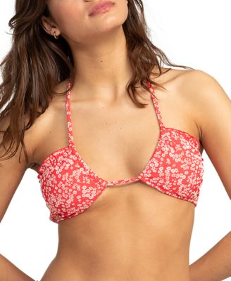Roxy - Juniors' Margarita Bandeau Halter-Neck Bikini Top