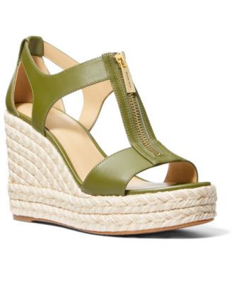 Michael Kors - Berkley Zipper Espadrille Platform Wedge Sandals