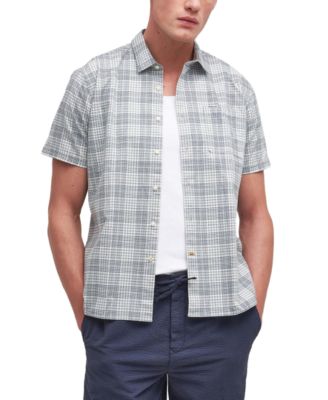Barbour - Men's Springside Short Sleeve Button-Front Check Pattern Shirt