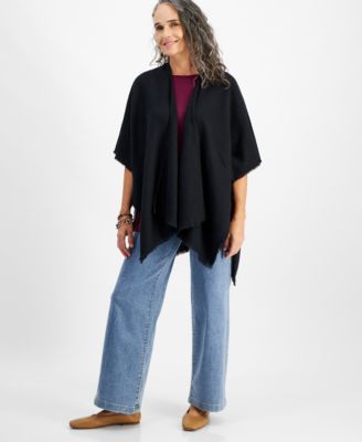 Style & Co - Women's Solid Basket Weave Soft Topper
