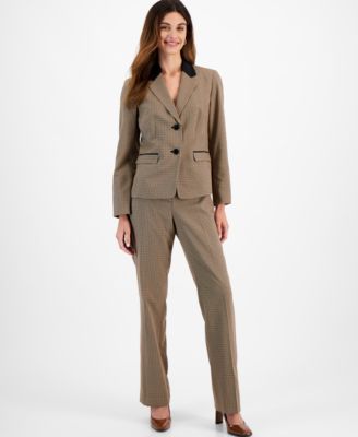 Le Suit - Women's Two-Button Pantsuit, Regular & Petite Sizes
