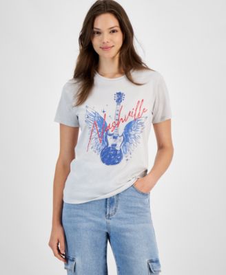 Rebellious One - Juniors' Nashville Glacier Graphic T-Shirt