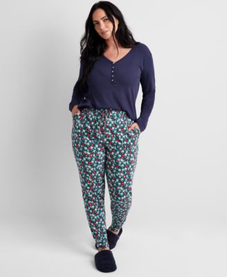 State of Day - Women's Long-Sleeve Henley Sleep Top