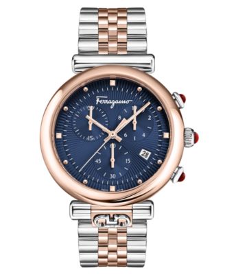 Ferragamo - Women's Swiss Chronograph Ora Two-Tone Stainless Steel Bracelet Watch 40mm