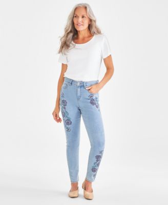Style & Co - Petite Mid-Rise Skinny Jeans
