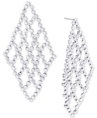 I.N.C. International Concepts - Polished Openwork Long Chandelier Drop Earrings