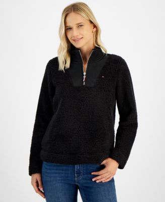 Tommy Hilfiger - Women's Sherpa Mock Neck Long-Sleeve Sweater