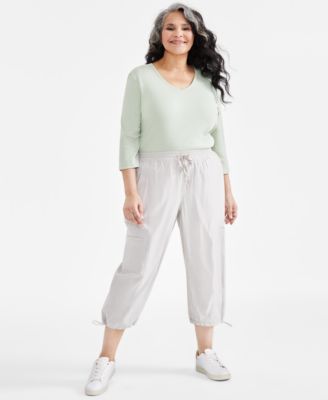 Style & Co - Plus Size Pull-On High-Rise Capri Pants