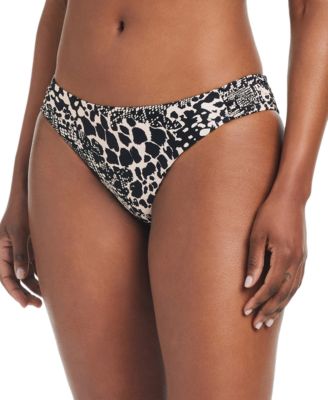 Bar III - Women's Printed Side-Tab Hipster Bottoms