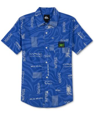 Quiksilver - Big Boys Cotton Classic Printed Woven Shirt