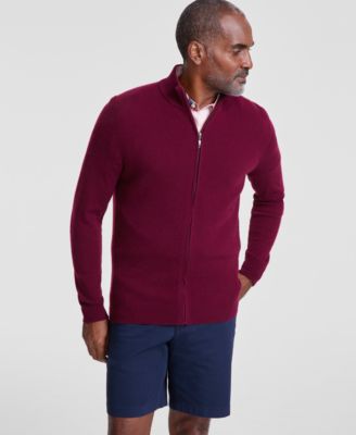 Club Room - Men's Full-Zip Cashmere Sweater