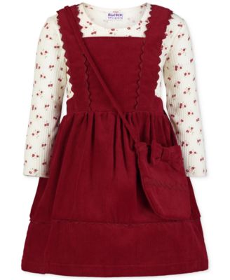 Blueberi Boulevard - Toddle & Little Girls Corduroy Jumper Set