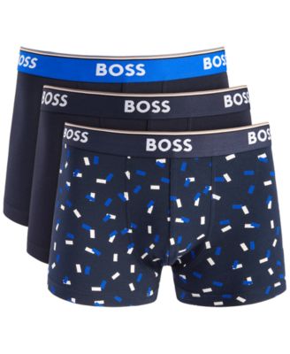 Hugo Boss - Men's Power Design 3-Pk. Stretch Logo Waistband Trunks