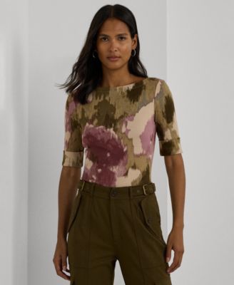 Lauren Ralph Lauren - Women's Floral Boat-Neck Tee