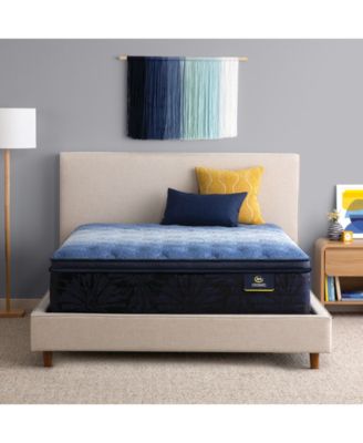 Serta - Classic Brecon 14.5" Plush Pillow Top Mattress - Twin