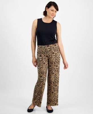 JM Collection - Women's Irina Impression Pull-On Knit Pants