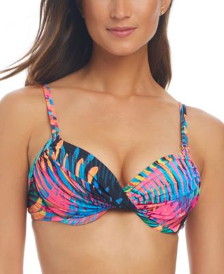 Bleu by Rod Beattie - Women's Printed Twisted Underwire Bikini Top