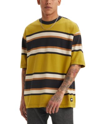 Levi's - Men's Relaxed Fit Short Sleeve Box Stripe Skateboard T-Shirt