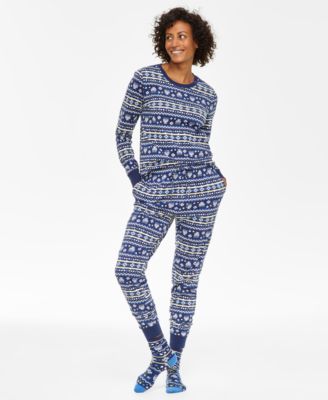 Holiday Lane - Women's 2-Pc. Hanukkah Cotton Pajamas Set