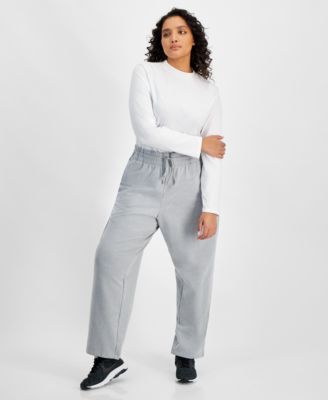 ID Ideology - Plus Size Fleece Sweatpants, Created for Macy's