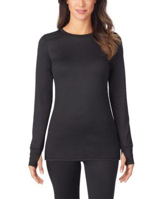 Cuddl Duds - Petite Thermawear Long-Sleeve Crewneck Top