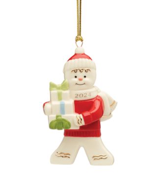 Lenox - 2024 Porcelain Gingerbread with Gifts Ornament