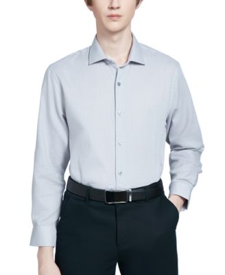 Perry Ellis - Men's Modern-Fit Sycamore Dobby Dress Shirt