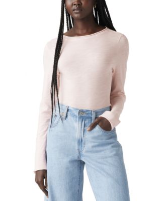 Levi's - Women's Cotton Lightweight Slub Long-Sleeve Top