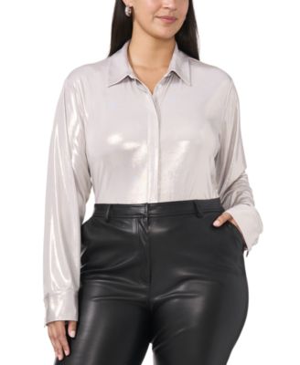 Vince Camuto - Plus Size Metallic Shirt