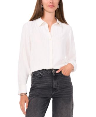 Vince Camuto - Women's Metallic-Stripe Shirt