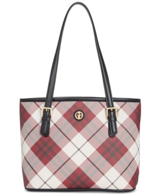 Giani Bernini - Plaid Saffiano Large Tote