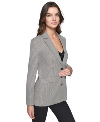 KARL LAGERFELD PARIS - Women's Houndstooth Blazer