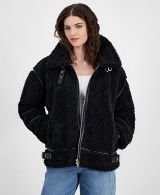 And Now This - Women's Teddy Fleece Zip-Front Jacket