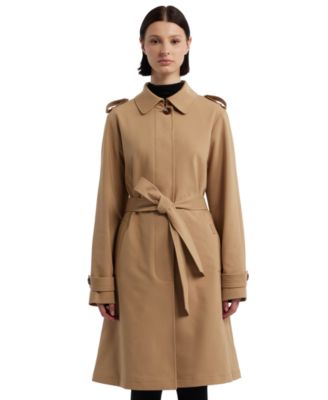 Hunter - Women's Belted Water-Repellent Trench Coat