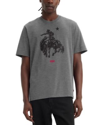 Levi's - Men's Relaxed Fit Short Sleeve Crewneck Saddle Up Graphic T-Shirt