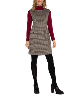 Liverpool Los Angeles - Women's Houndstooth-Print Shift Dress