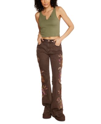 Driftwood - Women's Farrah Embroidered Flare Jeans