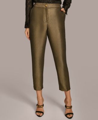 Donna Karan New York - Women's Metallic Slim Leg Ankle Pants