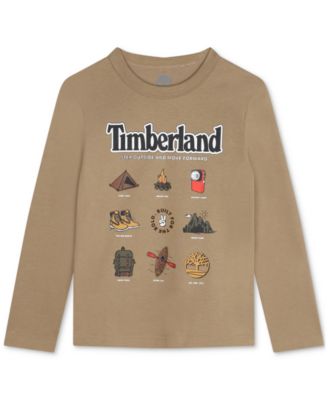 Timberland - Little Boys Long-Sleeve Step Outside Graphic T-Shirt