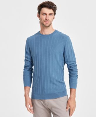 Alfani - Men's Wool-Blend Textured Sweater, Created for Macy's