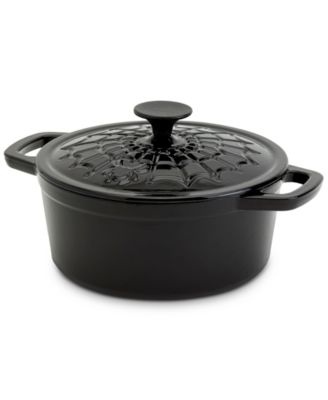 Smith and Clark - Iron Works Enameled Cast Iron 3-Qt. Spider Web Dutch Oven