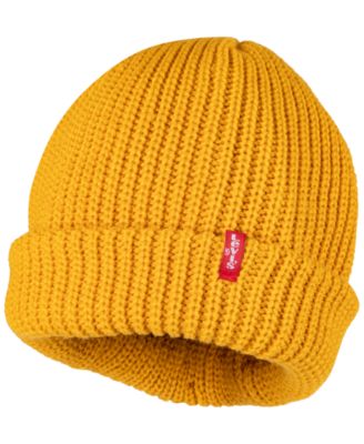 Levi's - Men's Ribbed-Knit Cropped Beanie