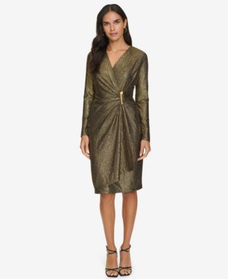 Calvin Klein - Women's Long-Sleeve Wrap Dress