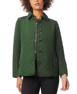 Jones New York - Petite Button-Front Quilted Jacket