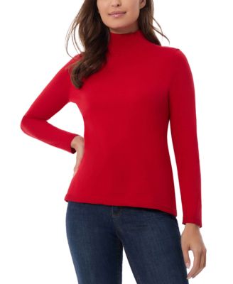 Jones New York - Women's Long Sleeve Mock Neck Sweater