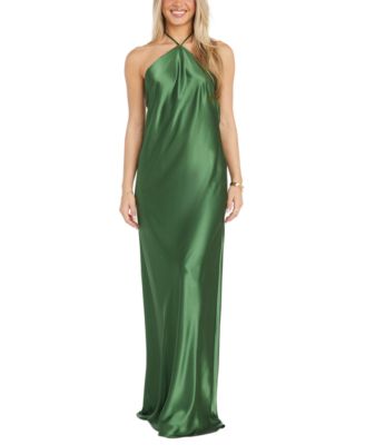 Morgan & Company - Juniors' Halter-Neck Slip Dress