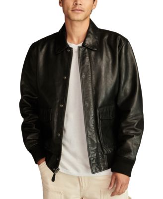 Lucky Brand - Men's G15 Leather Flight Jacket